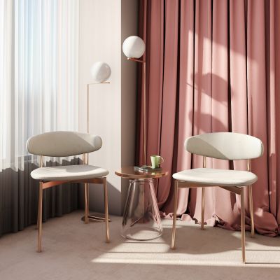 现代单椅休闲椅圆几落地灯组合