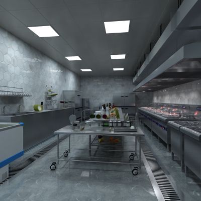现代酒店厨房