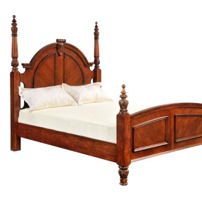 美式穿衣镜，床，衣帽架组合