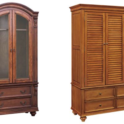 美式衣柜酒柜组合