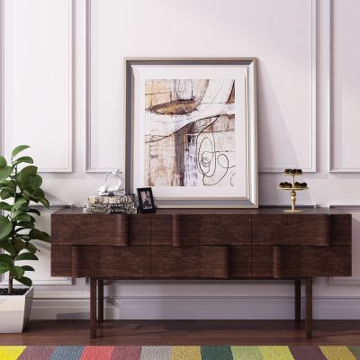 北欧个性餐边柜玄关柜饰品