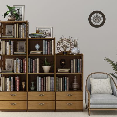 欧式装饰柜书柜担单人休闲沙发