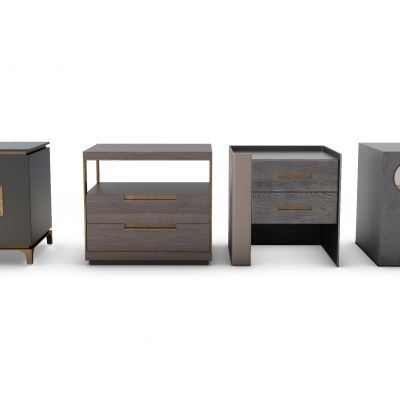 新中式床头柜组合