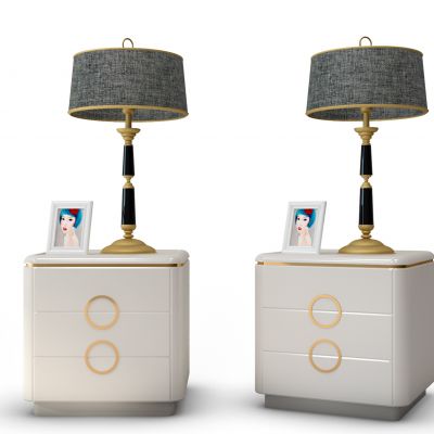 现代床头柜