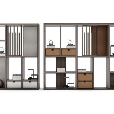 新中式装饰架装饰柜书柜