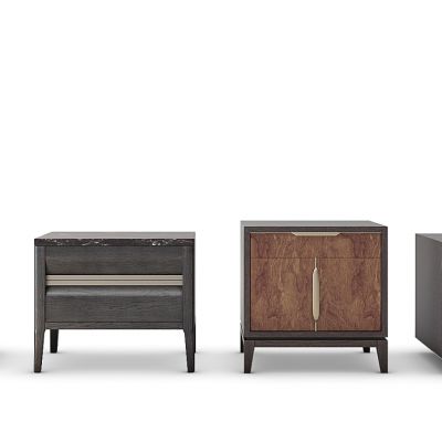 现代中式床头柜