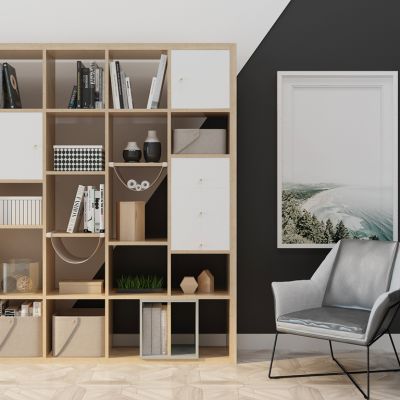 北欧现代书柜书架