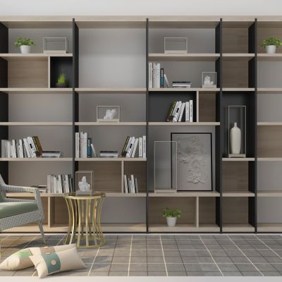 北欧现代书柜书架装饰柜