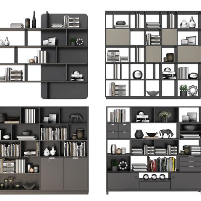 现代书柜书架