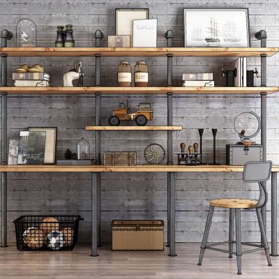 工业风书架摆件