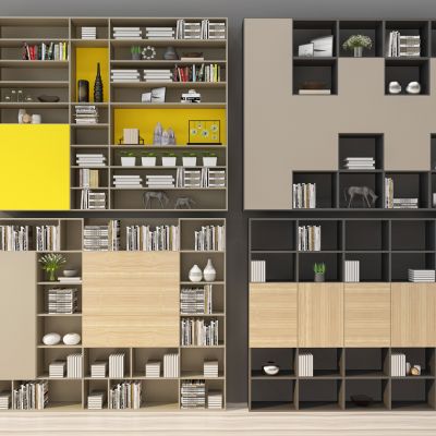 北欧现代书柜书架装饰柜