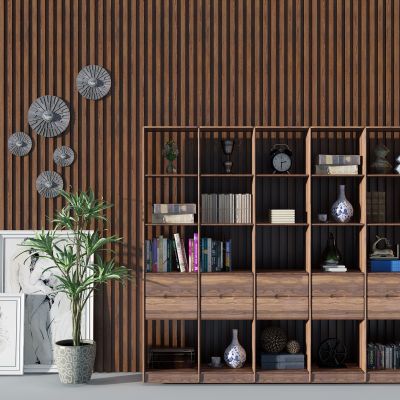 中式书架书柜