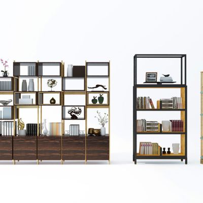 现代轻奢书柜