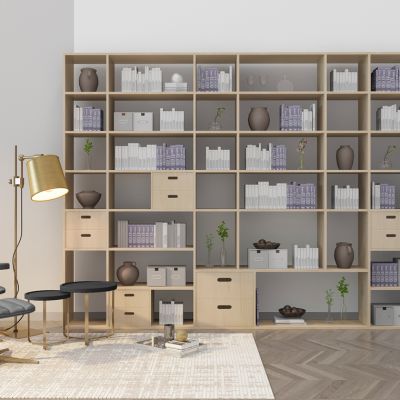 北欧现代书柜书架装饰柜