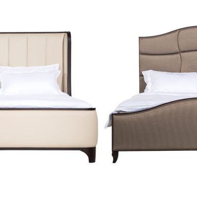 新中式双人床组合