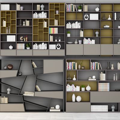 现代书柜组合