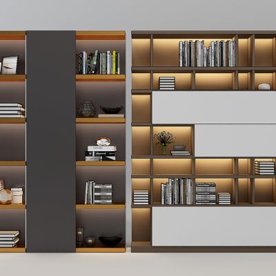 现代书柜组合
