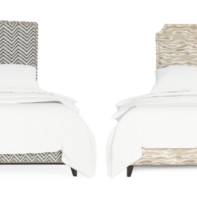 新中式双人床组合