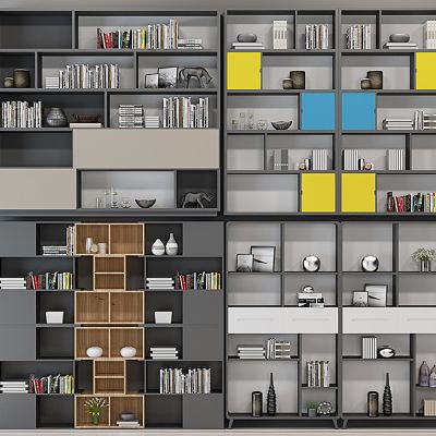 北欧现代书柜书架