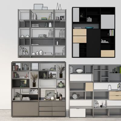 现代书柜书架