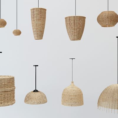 东南亚藤编吊灯