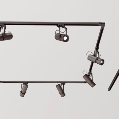 现代金属轨道射灯组合