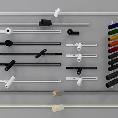 现代轨道射灯组合