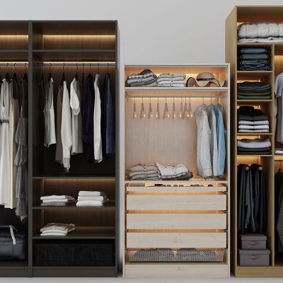 现代衣柜衣帽间组合