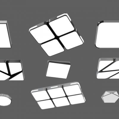 现代吸顶灯组合