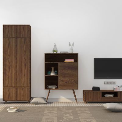 现代衣柜鞋斗柜柜电视柜组合