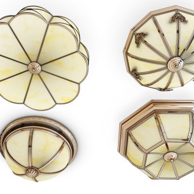 欧式金属吸顶灯组合