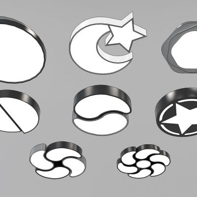 现代吸顶灯组合