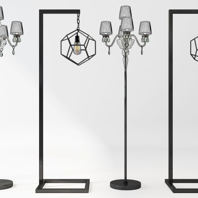 欧式落地灯组合
