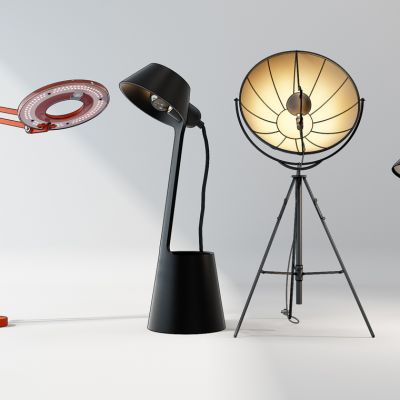 现代落地灯组合