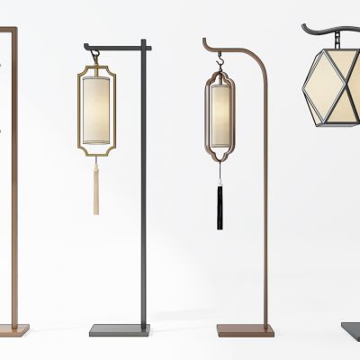 中式落地灯组合