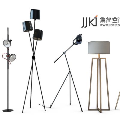现代落地灯组合