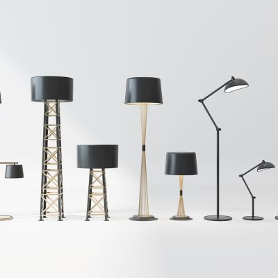 现代落地灯组合