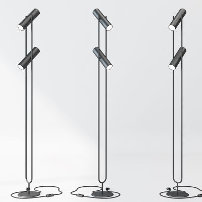 现代金属落地灯组合
