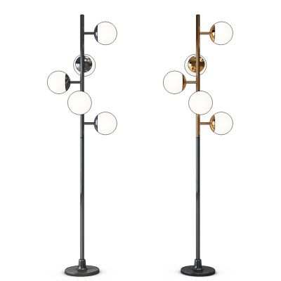 现代金属落地灯组合