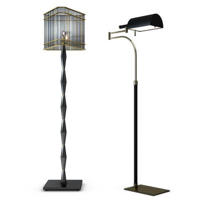 现代落地灯组合