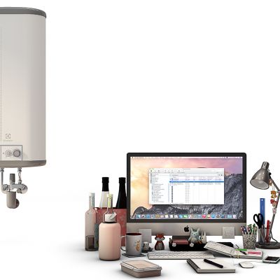 热水器苹果电脑摆件