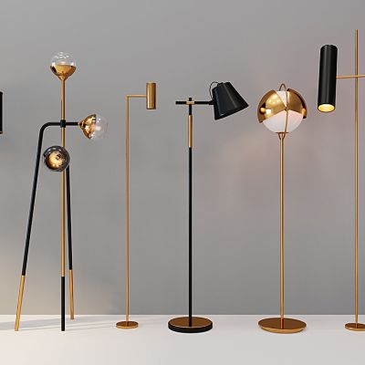 现代落地灯组合
