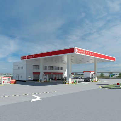 现代加油站中转站