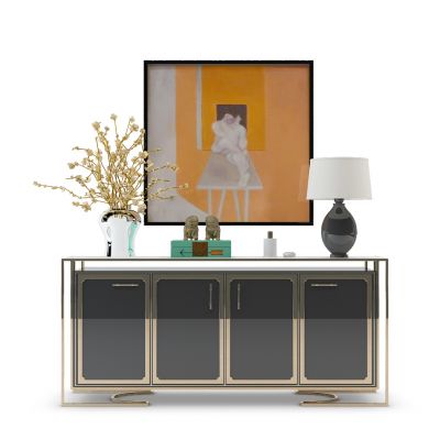 现代边柜及饰品