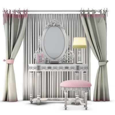 儿童梳妆桌台椅组合