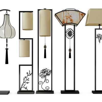 中式落地灯组合