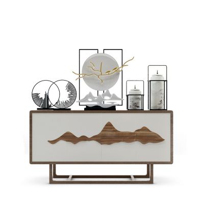 中式边柜及饰品