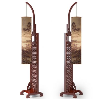 中式落地灯组合