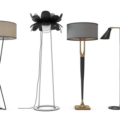 现代落地灯组合