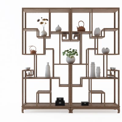 现代装饰架